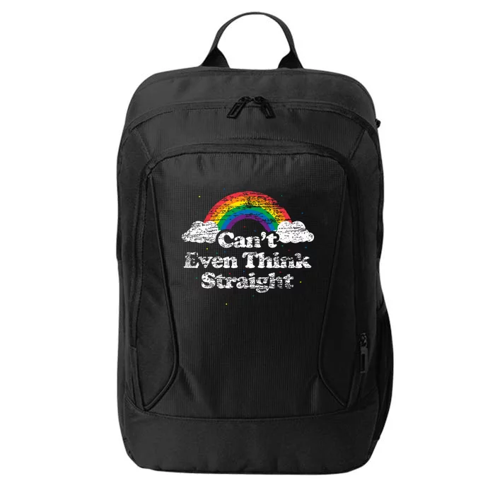 Cant Even Think Straight Lgbt Pride Month City Backpack