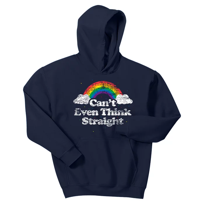 Cant Even Think Straight Lgbt Pride Month Kids Hoodie