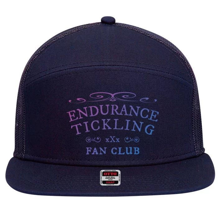 Competitive Endurance Tickling Gift 7 Panel Mesh Trucker Snapback Hat