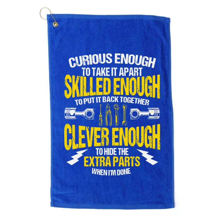 Curious Enough To Take It Apart Platinum Collection Golf Towel