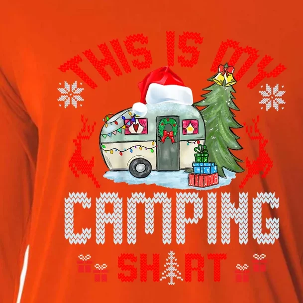 Christmas Eve This Is My Camping Gift Cooling Performance Long Sleeve Crew