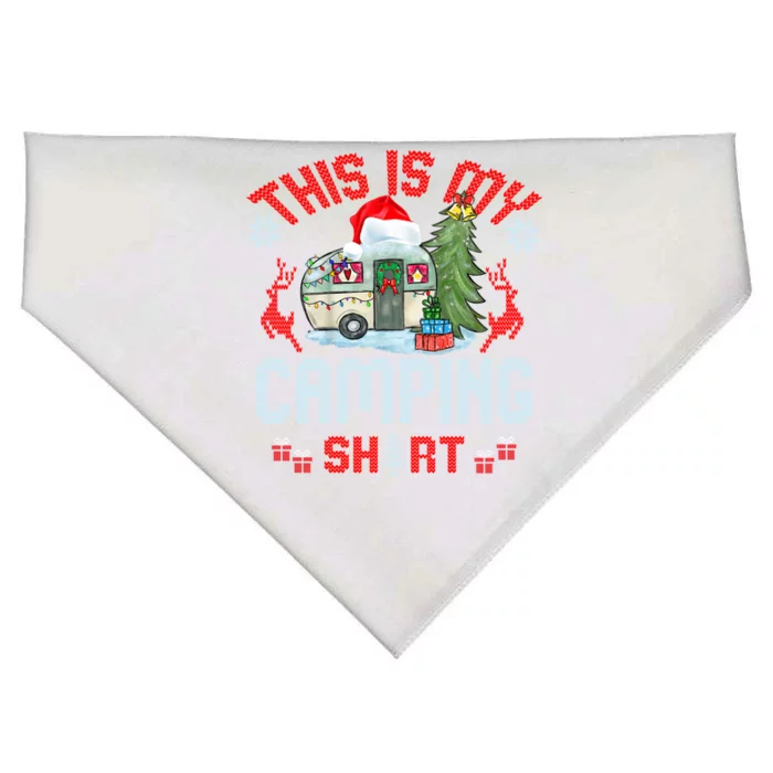 Christmas Eve This Is My Camping Gift USA-Made Doggie Bandana