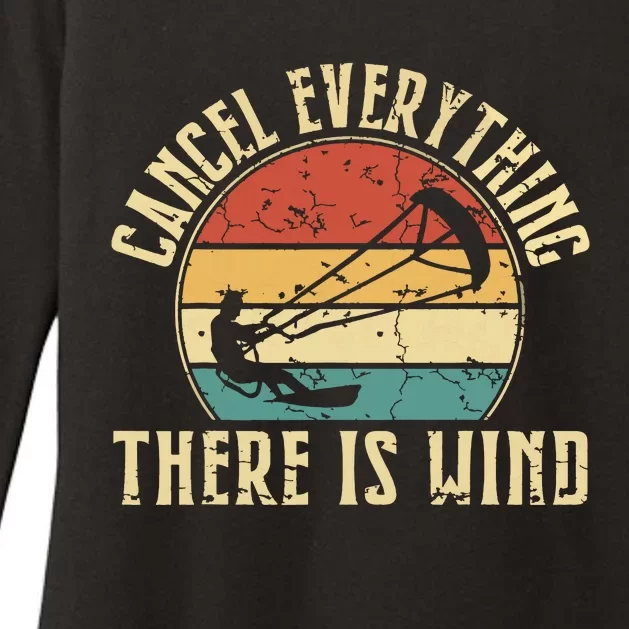 Cancel Everything There Is Wind Womens CVC Long Sleeve Shirt