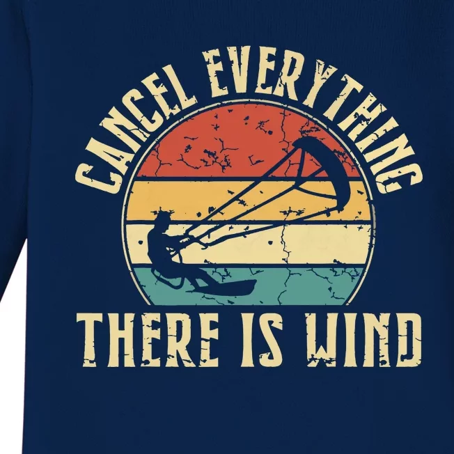 Cancel Everything There Is Wind Baby Long Sleeve Bodysuit