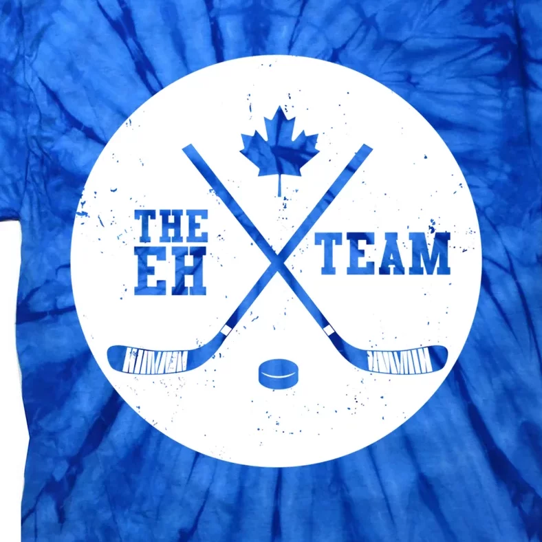 Canada Eh Team Cool Hockey Gift Tie-Dye T-Shirt