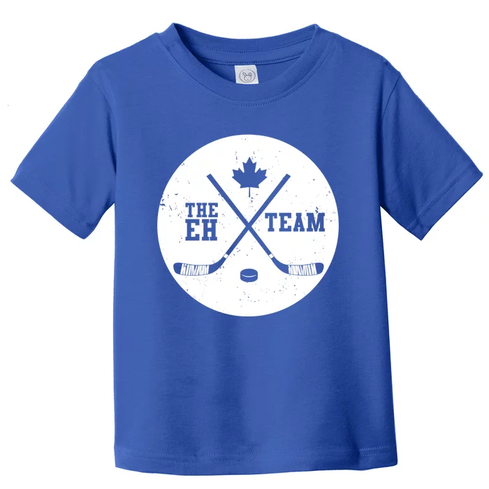 Canada Eh Team Cool Hockey Gift Toddler T-Shirt