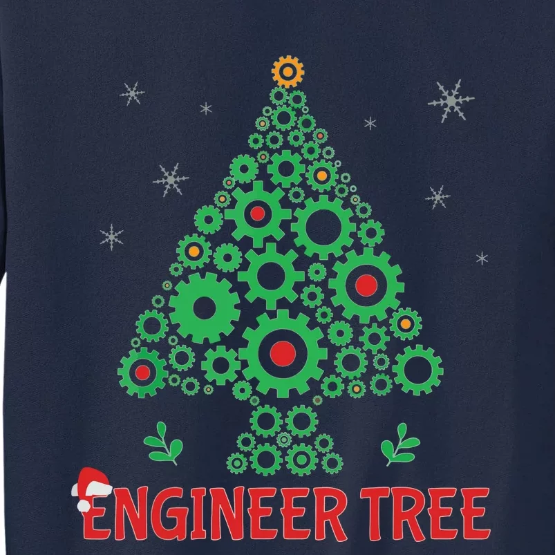 Christmas Engineer Tree Mechanical Engineering Gift Tall Sweatshirt