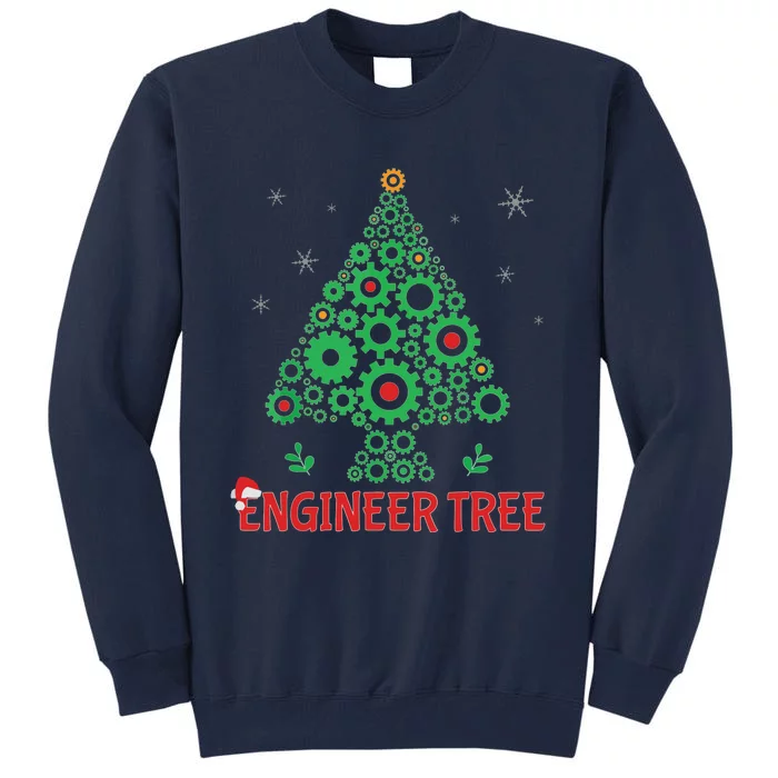 Christmas Engineer Tree Mechanical Engineering Gift Tall Sweatshirt