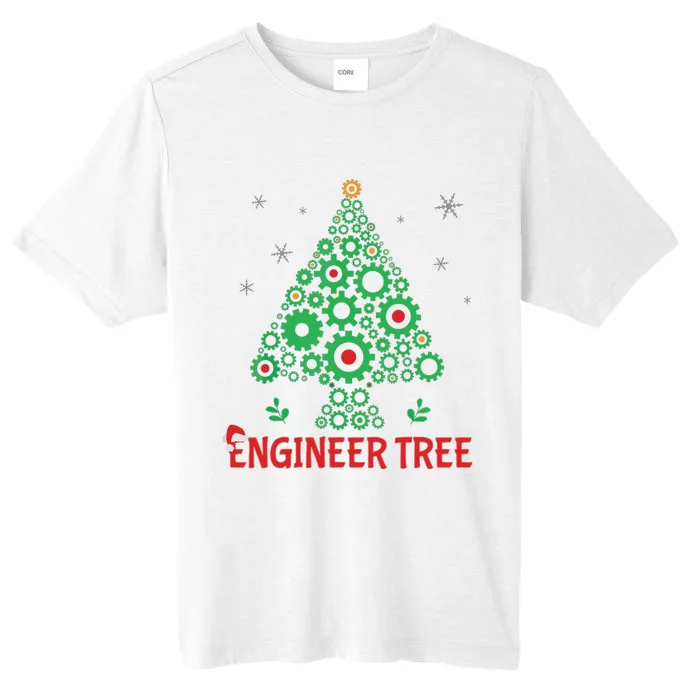 Christmas Engineer Tree Mechanical Engineering Gift ChromaSoft Performance T-Shirt