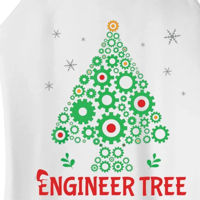 Christmas Engineer Tree Mechanical Engineering Gift Women’s Perfect Tri Rocker Tank