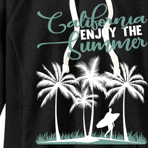 California Enjoy The Summer Surf Women's Fleece Hoodie