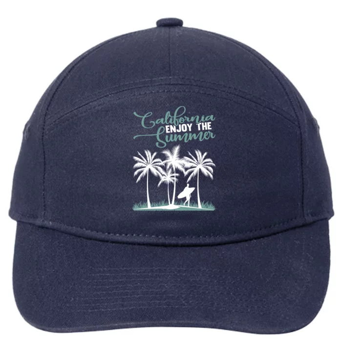 California Enjoy The Summer Surf 7-Panel Snapback Hat