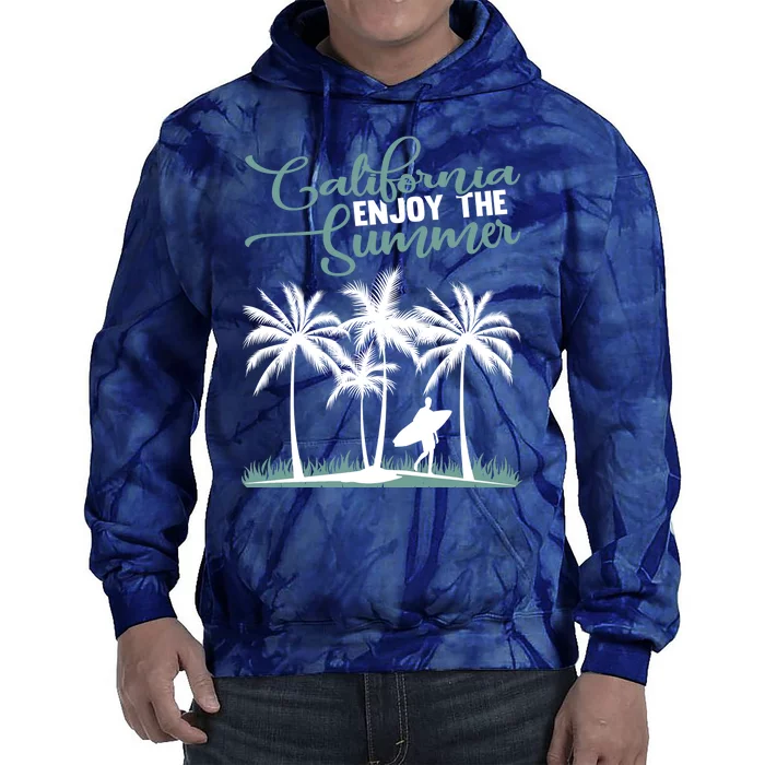 California Enjoy The Summer Surf Tie Dye Hoodie