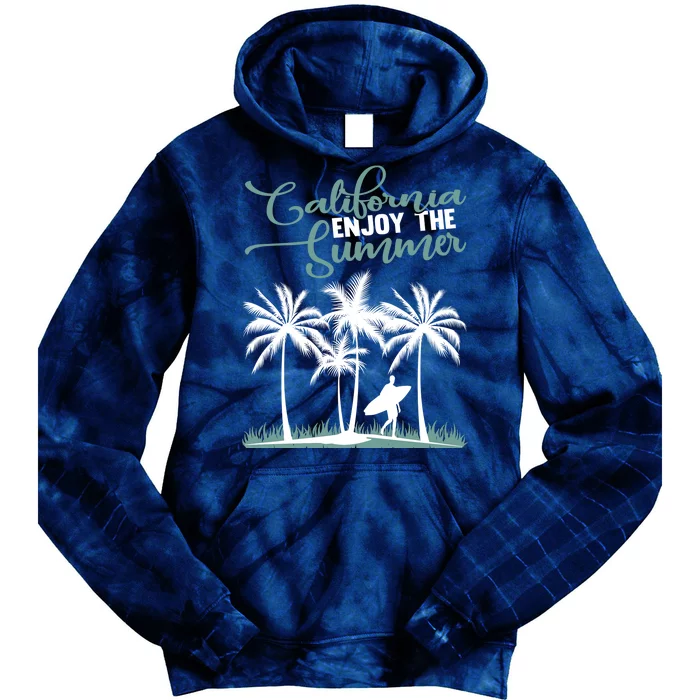 California Enjoy The Summer Surf Tie Dye Hoodie