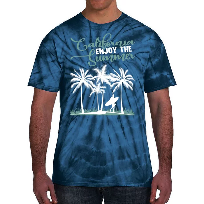 California Enjoy The Summer Surf Tie-Dye T-Shirt