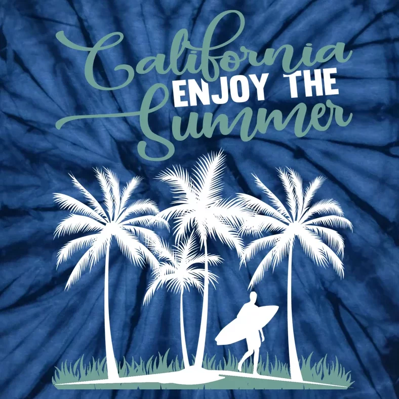 California Enjoy The Summer Surf Tie-Dye T-Shirt