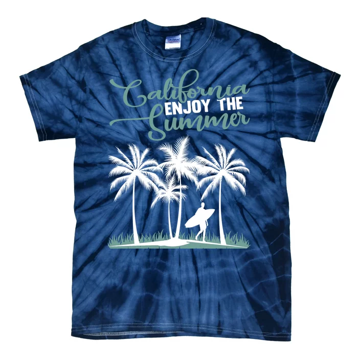 California Enjoy The Summer Surf Tie-Dye T-Shirt