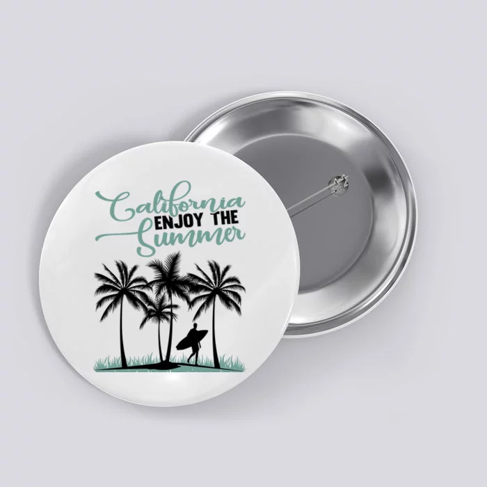 California Enjoy The Summer Surf Button