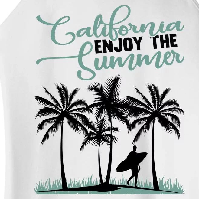 California Enjoy The Summer Surf Women’s Perfect Tri Rocker Tank