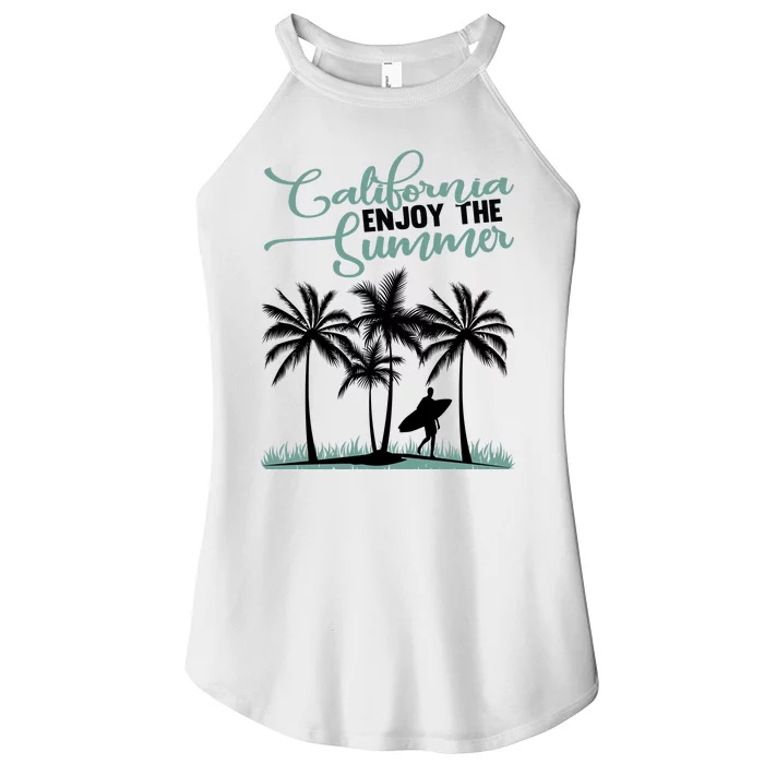 California Enjoy The Summer Surf Women’s Perfect Tri Rocker Tank