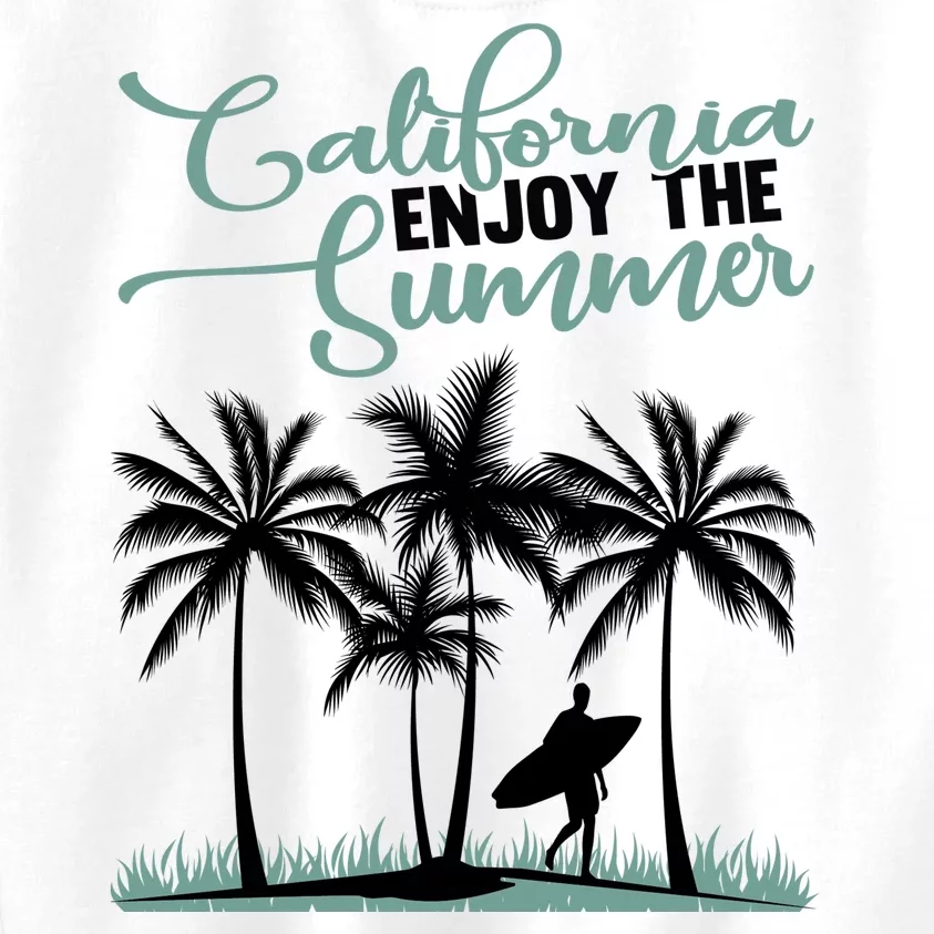 California Enjoy The Summer Surf Kids Sweatshirt