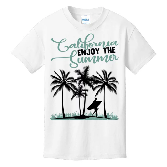 California Enjoy The Summer Surf Kids T-Shirt