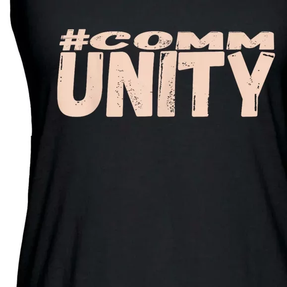 Community Embracing The Power Of Togetherness Ladies Essential Flowy Tank