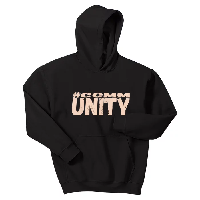 Community Embracing The Power Of Togetherness Kids Hoodie