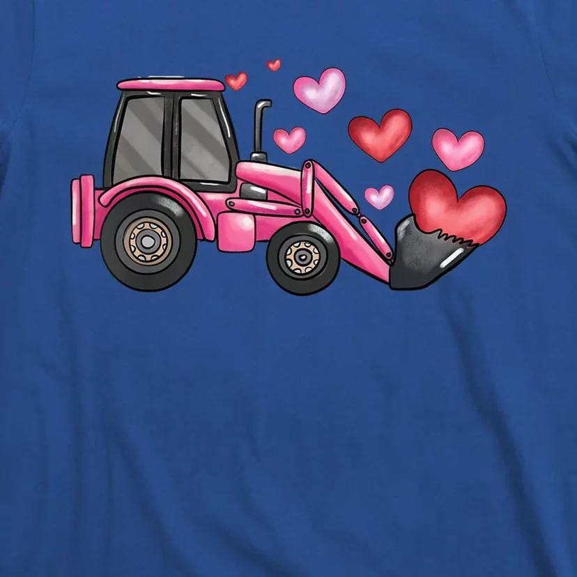 Construction Excavator Truck Valentine's Day Of Lover Great Gift T-Shirt