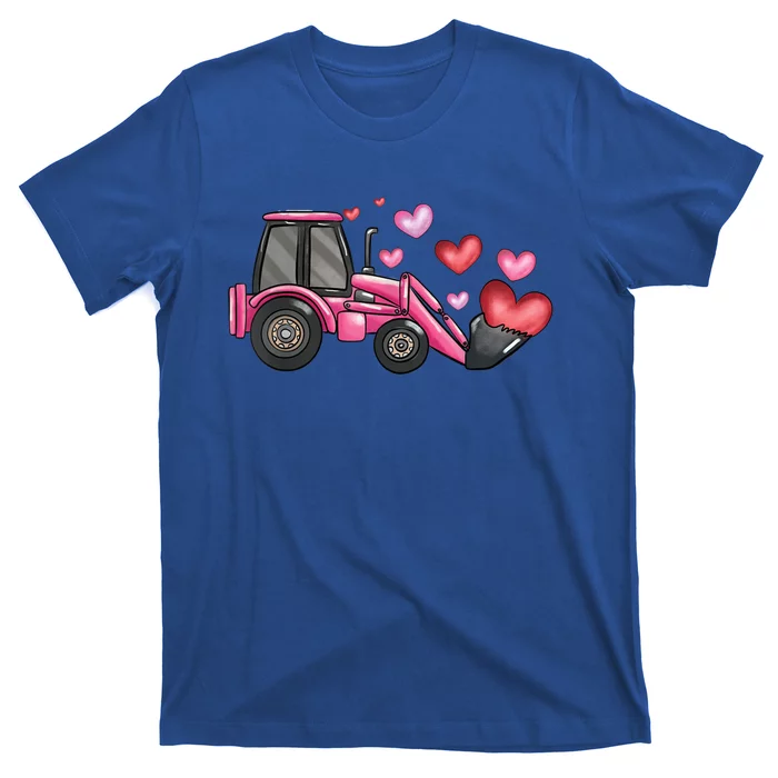 Construction Excavator Truck Valentine's Day Of Lover Great Gift T-Shirt