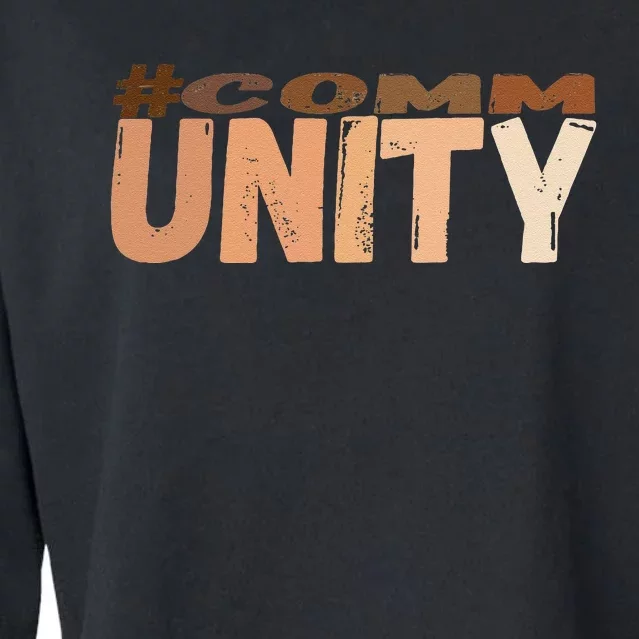 Community Embracing The Power Of Togetherness Everyone Cropped Pullover Crew