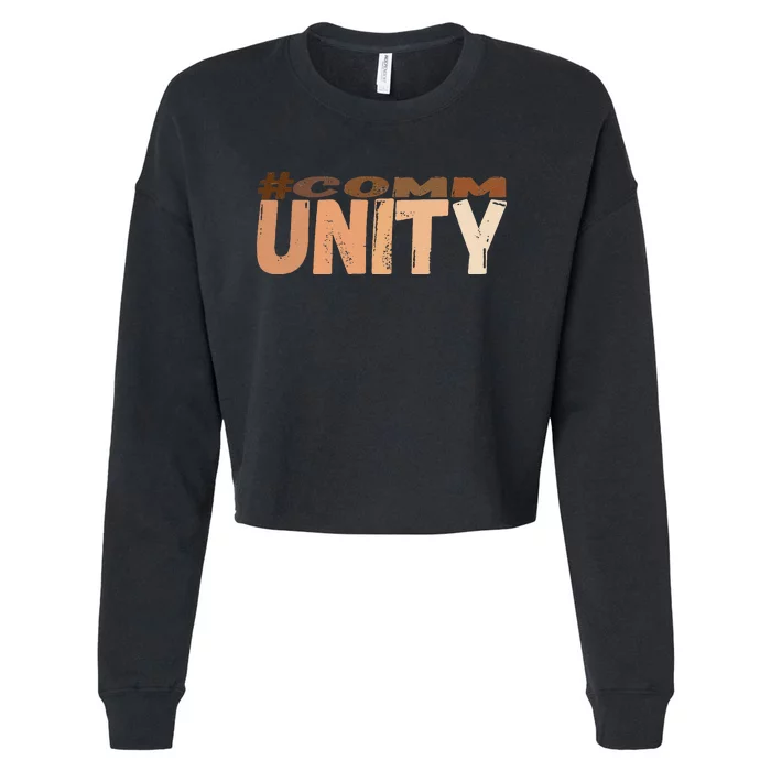 Community Embracing The Power Of Togetherness Everyone Cropped Pullover Crew