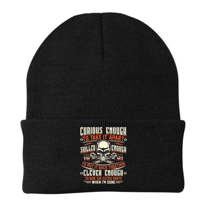 Curious Enough To Take It Apart Mechanic Knit Cap Winter Beanie