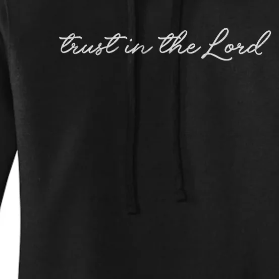 Christian Embroidered Trust In The Lord Women's Pullover Hoodie