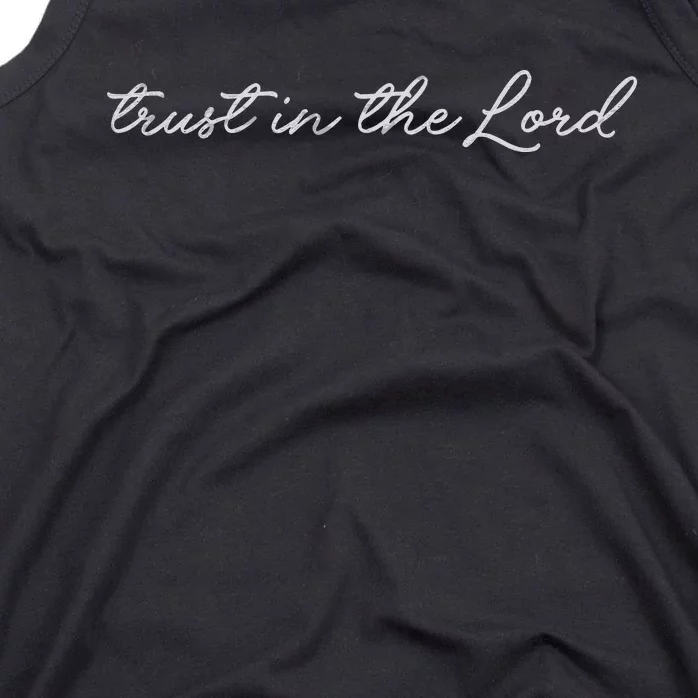 Christian Embroidered Trust In The Lord Tank Top