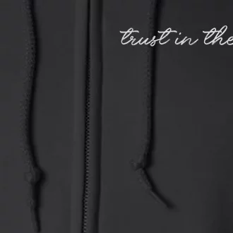 Christian Embroidered Trust In The Lord Full Zip Hoodie