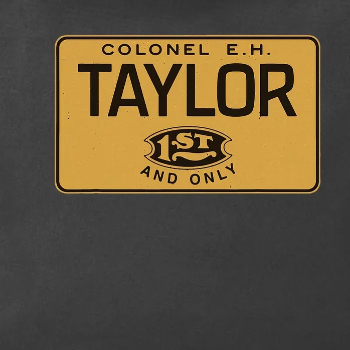 Colonel Eh Taylor Bourbon Whiskey Badge Logo Zip Tote Bag