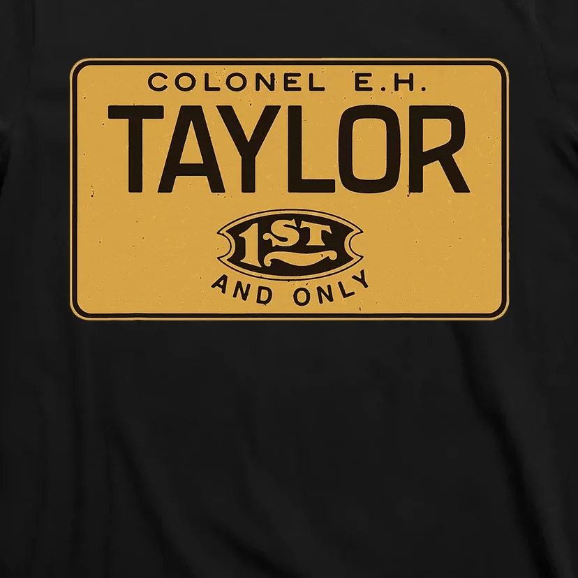 Colonel EH Taylor Bourbon Whiskey Badge Logo T-Shirt