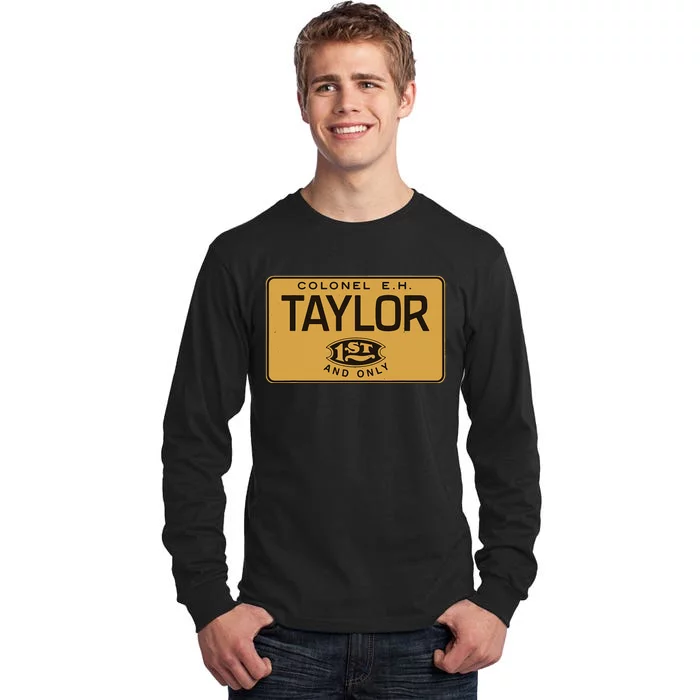 Colonel EH Taylor Bourbon Whiskey Badge Logo Tall Long Sleeve T-Shirt