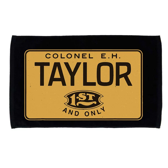 Colonel EH Taylor Bourbon Whiskey Badge Logo Microfiber Hand Towel