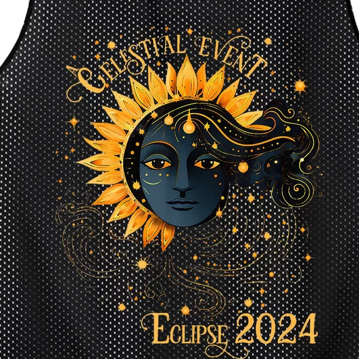 Celestial Event Total Solar Eclipse Mesh Reversible Basketball Jersey Tank