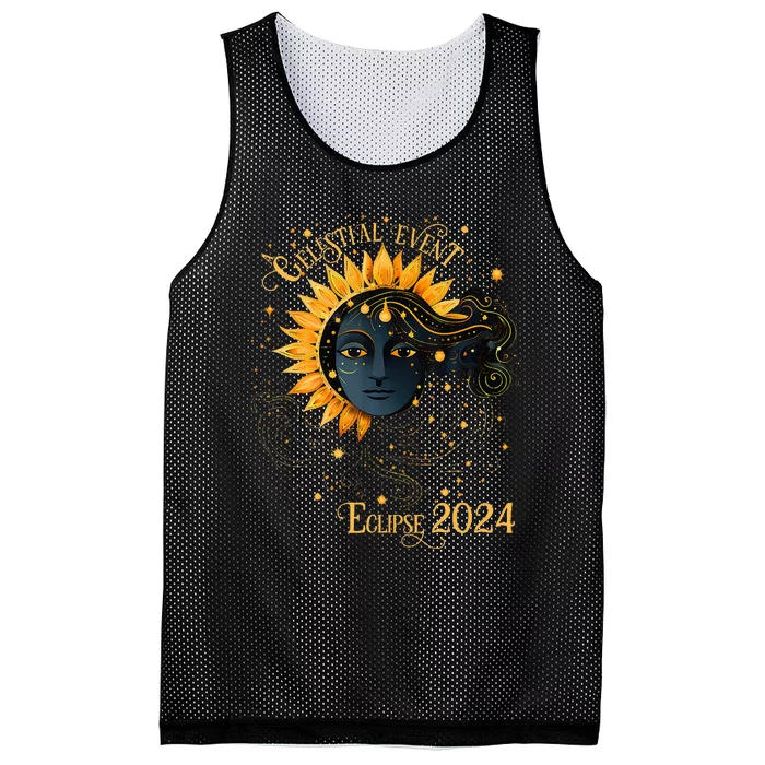 Celestial Event Total Solar Eclipse Mesh Reversible Basketball Jersey Tank