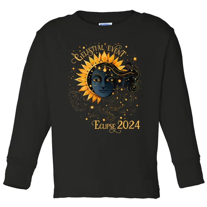 Celestial Event Total Solar Eclipse Toddler Long Sleeve Shirt