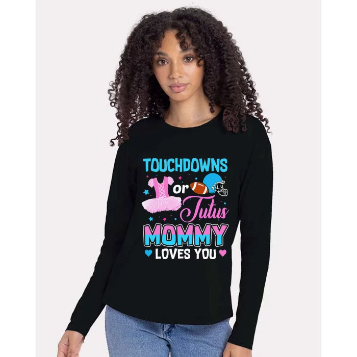 Cute Ethnic Touchdown or Tutu Mommy Loves You Womens Cotton Relaxed Long Sleeve T-Shirt