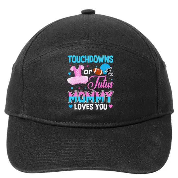 Cute Ethnic Touchdown or Tutu Mommy Loves You 7-Panel Snapback Hat