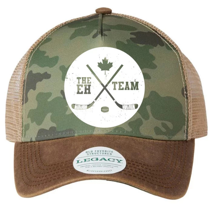 Canada Eh Team Cool Hockey Cool Gift Legacy Tie Dye Trucker Hat