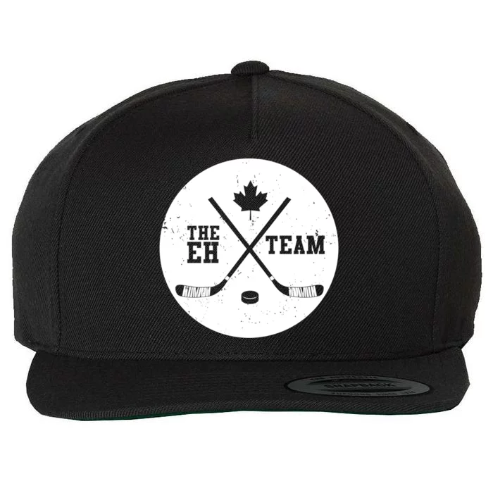 Canada Eh Team Cool Hockey Cool Gift Wool Snapback Cap