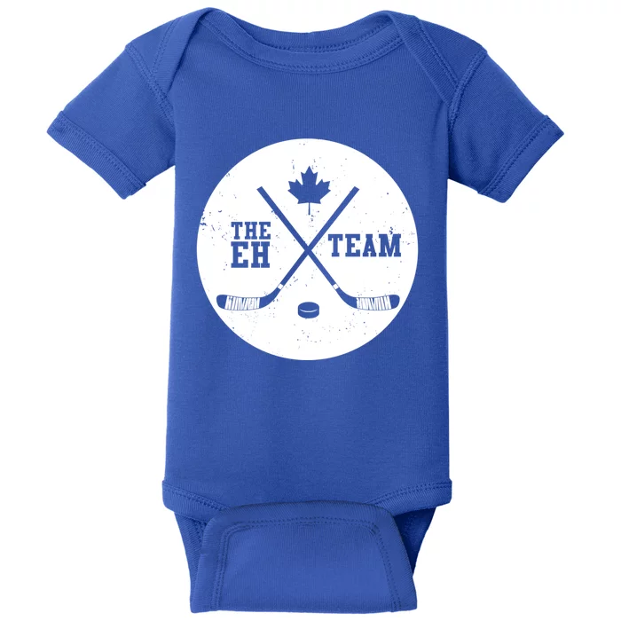 Canada Eh Team Cool Hockey Cool Gift Baby Bodysuit