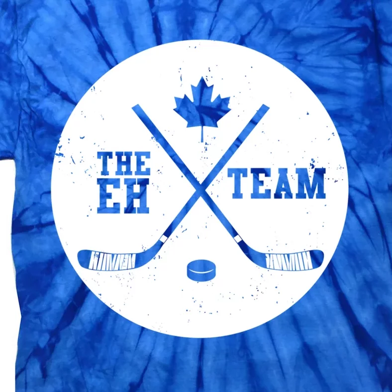 Canada Eh Team Cool Hockey Cool Gift Tie-Dye T-Shirt