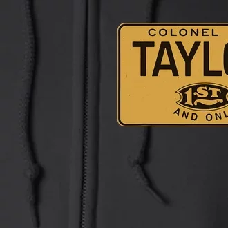 Colonel Eh Taylor Bourbon Whiskey Badge Full Zip Hoodie